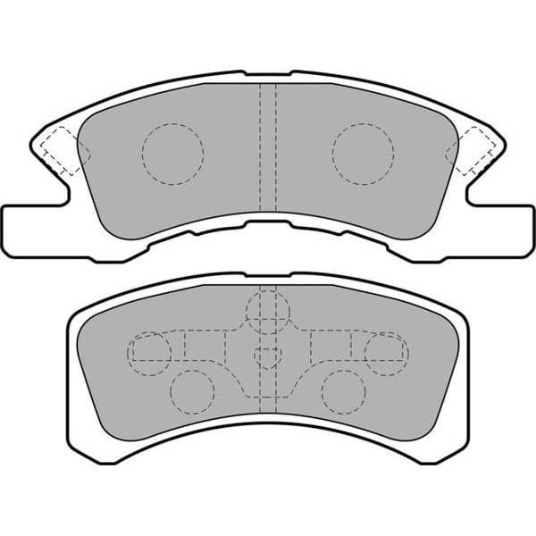 DELPHI LP1918 Fren Balatası Ön Charade 03- Cuore 98- Trevıs 06-