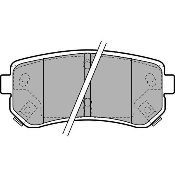 DELPHI LP1952 Fren Balatası Arka Accent Era 07-11 İ30 07- İx35 09- / Ceed 07- Picanto 11- Rio II 05- 