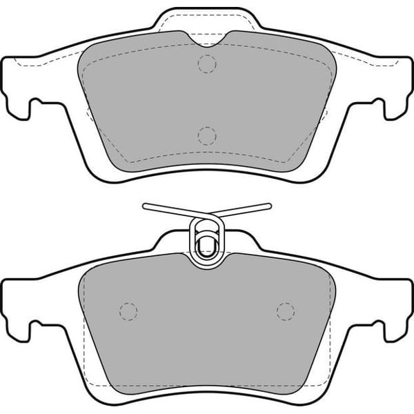 DELPHI LP1958 Fren Balatası Arka Laguna II 01- Laguna III 07- Latitude 11- Espace 02- / 508 10- / C5 