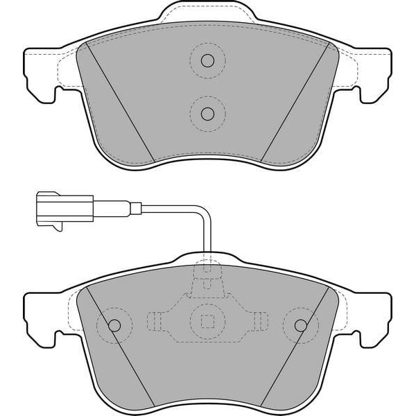 DELPHI LP1959 Fren Balatası Ön Fişli 159 05- Spıder 06- Brera 05- 