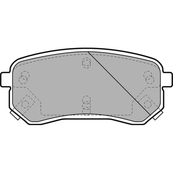 DELPHI LP1976 Fren Balatası Arka İ10 08- / Picanto 04- 