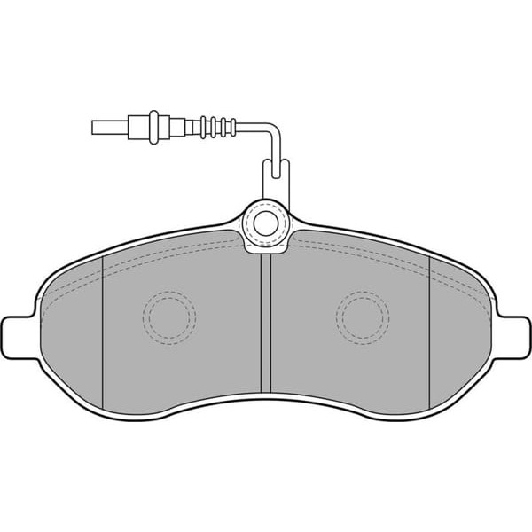 DELPHI LP1995 Fren Balatası Ön Fişli Scudo 07- / Expert II 07- / Jumpy II 07- / Proace I 13- 
