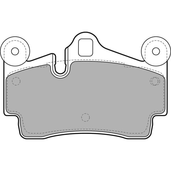 DELPHI LP1998 Fren Balatası Arka Touareg 7L 02- / Q7 4L 06- / Cayenne 02- 