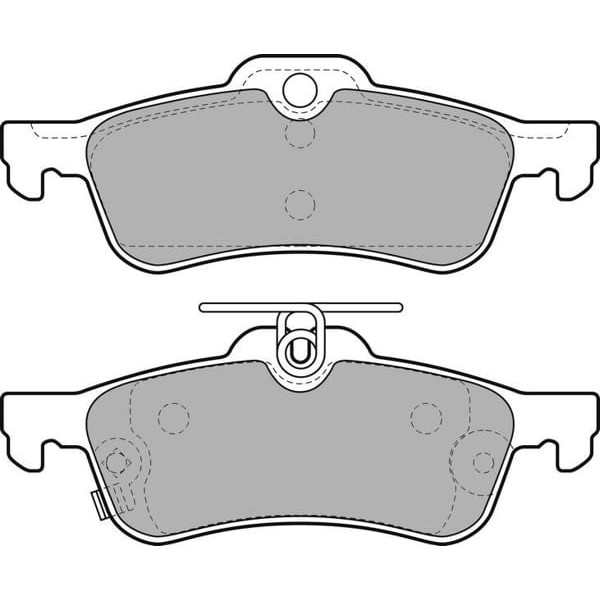 DELPHI LP2007 Fren Balatası Arka Yaris 06-11 Fransa Montaj 