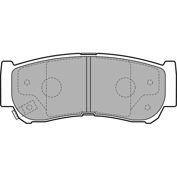 DELPHI LP2049 Fren Balatası Arka Santafe 06- Starex 01-07 2.2 CRDI