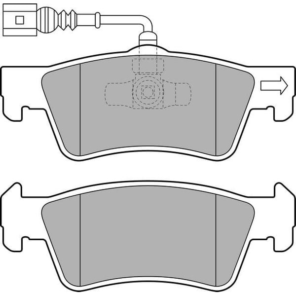 DELPHI LP2086 Fren Balatası Arka Touareg 7L 03- 