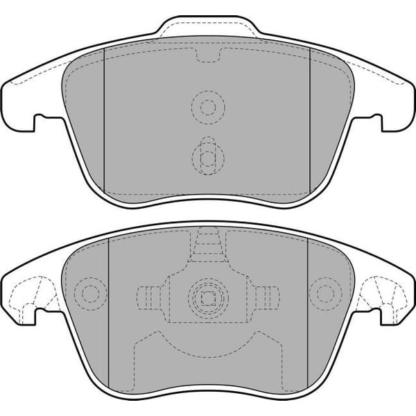 DELPHI LP2100 Fren Balatası Ön 208 12- 3008 09- 5008 09- / C4 Grand Picasso 08- C4 Picasso 06- Ds4 1 