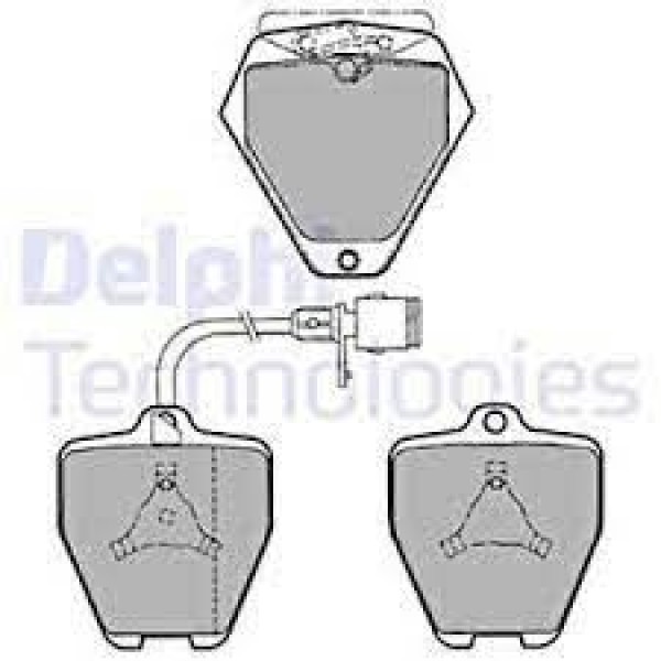 DELPHI LP2104 Fren Balatası Ön Auris 07-12 Verso 08- Avensis 08-13