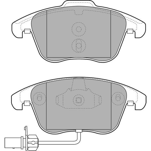 DELPHI LP2107 Fren Balatası Ön A4 07- A5 07- 