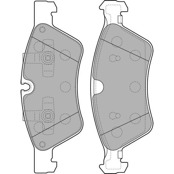 DELPHI LP2125 Fren Balatası Ön Mercedes W164 06- W251 M Serisi W164 Ml280 Ml300 Ml320 Ml350 Ml420 Ml