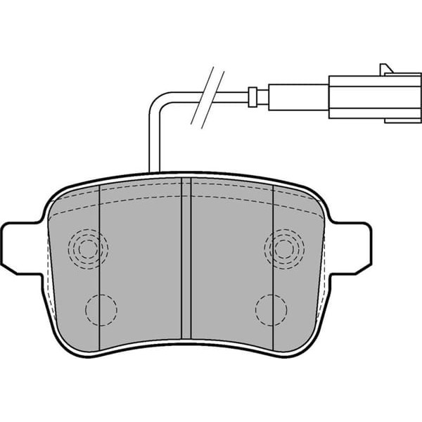 DELPHI LP2222 Fren Balatası Arka Fişli Gıulıetta 10- 