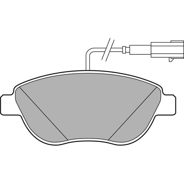 DELPHI LP2240 Fren Balatası Ön Fişli 500 L Linea 07- Doblo 10- Fiorino 09- Bravo II 07- 1.4 T-Jet 1.