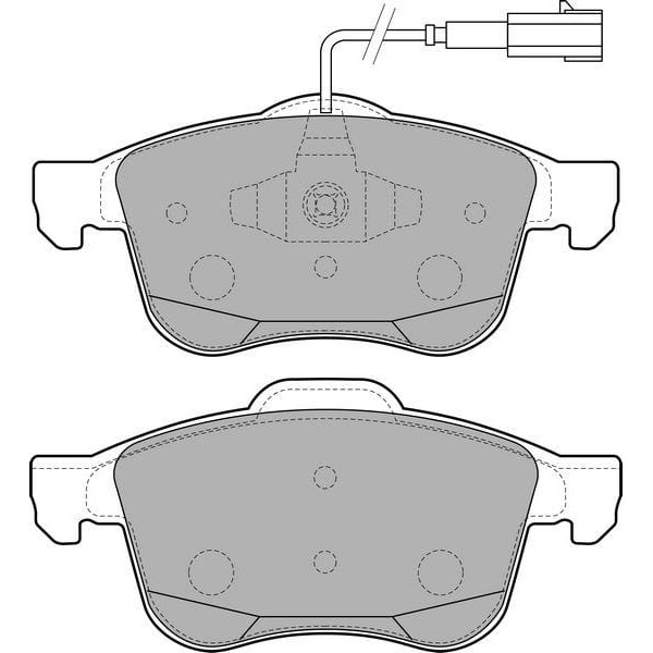 DELPHI LP2241 Fren Balatası Ön 500 L 12- Doblo Maxi 09- / Combo 12- 