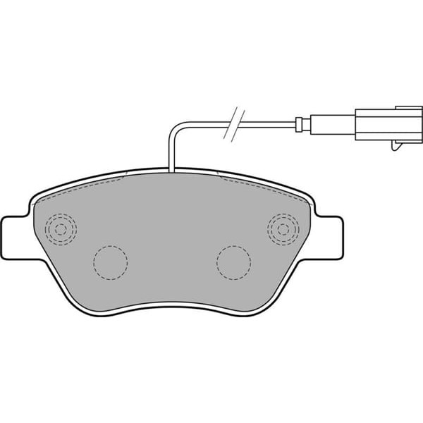 DELPHI LP2276 Fren Balatası Ön Çıft Fişli 500 07- Fiorino 08- Qubo 08- Panda 03- / Ka 08- 