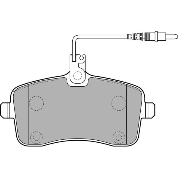 DELPHI LP2282 Fren Balatası Ön 407 04- 