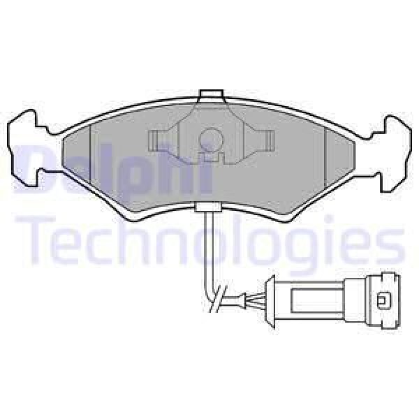 DELPHI LP255 Fren Balatası Ön Fiesta III 89- Escort III 80- Escort IV 86- Orion II 86- Sıerra 87- 