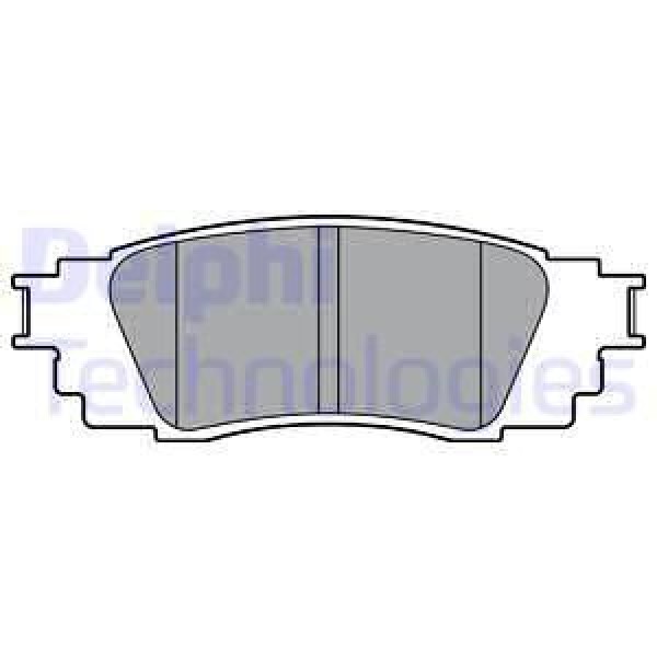 DELPHI LP3379 Fren Balatası Arka Toyota: Ch-R 1.2 1.2 4Wd 1.8 Hybrid 