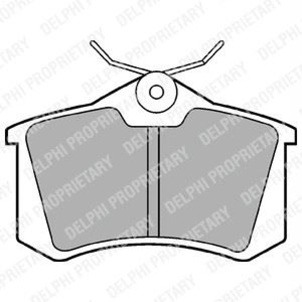 DELPHI LP565 Fren Balatası Arka CLIO III 05- CLIO IV 13- Megane II 02- Megane III 08- Scenic II III
