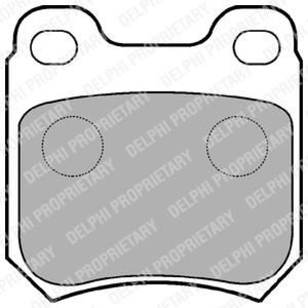 DELPHI LP590 Fren Balatası Arka Vectra B 95- Omega 86- Senator B 87- / 900 II 93-98 9-3 98-02 