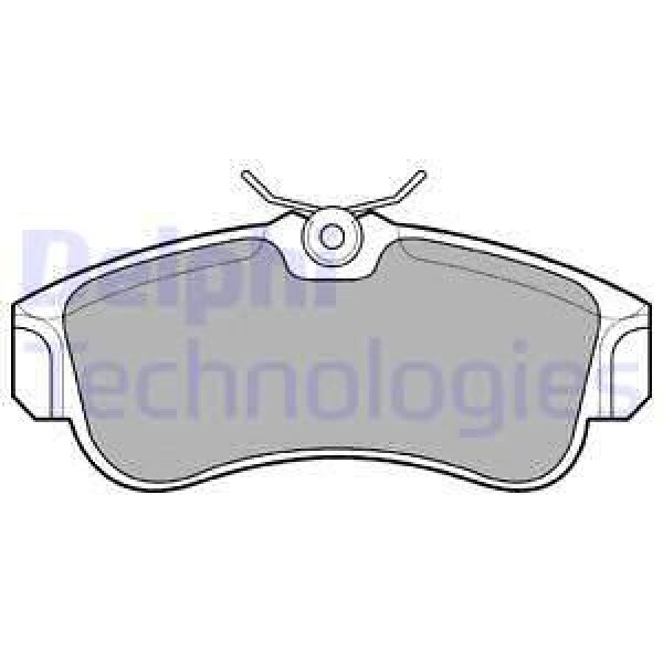 DELPHI LP616 Fren Balatası Ön Primera P11 96-02 Almera 00- Altı Oval 