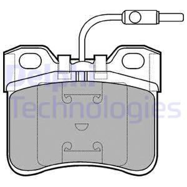 DELPHI LP652 Fren Balatası Citroen Ax 04/91-03/97 Ön 