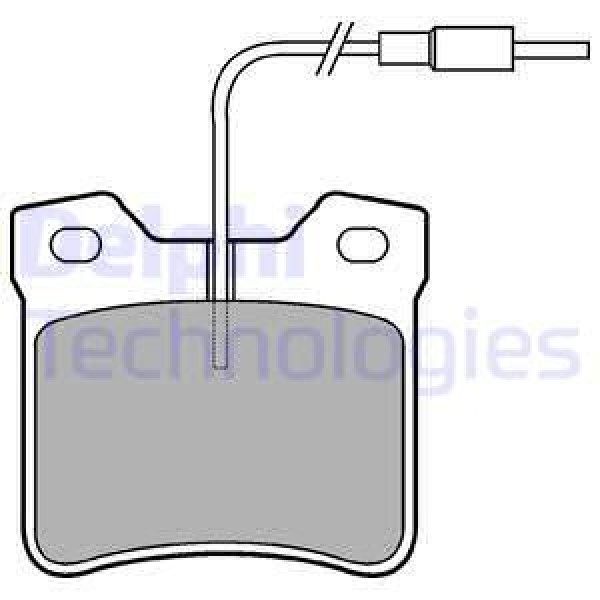 DELPHI LP667 Fren Balatası Arka 605 89- / V-Class 96- Vito 96- 