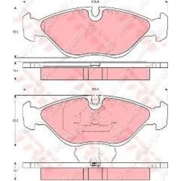 DELPHI LP786 Fren Balatası Ön Saab 9000 05/84 10/98