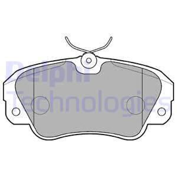 DELPHI LP848 Fren Balatası Ön Omega 86- Omega B 94- Senator 87- 