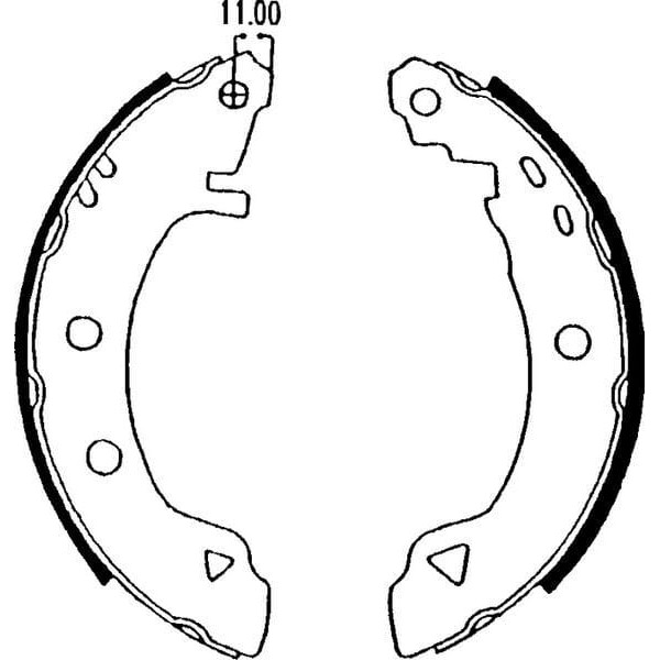 DELPHI LS1575 Fren Pabuçu Arka Alfa Romeo 33. 145 146 Brava. Bravo Marea . Punto. Punto Van 86-08 99 