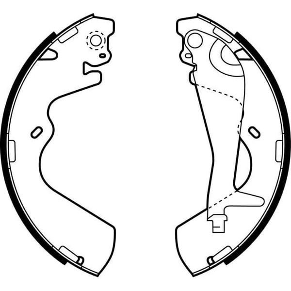 DELPHI LS1934 Fren Pabuçu Arka Hyundai Galloper. H1. Satellite / Mitsubishi Galloper 10/97 