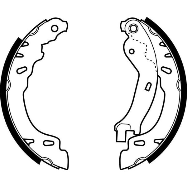 DELPHI LS1971 Arka Pabuç Balata Fiat 500 1.2-1.3D (07-09- Panda (169) 1.1-1.2 (03-09-1.3D (03-06- (1 