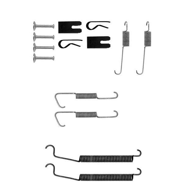 DELPHI LY1304 Fren Pabuç Montaj Takımı Arka Citroen C2. C2 Enterprise. C3. C3 Pluriel / Peugeot 1007 
