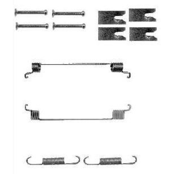 DELPHI LY1342 Fren Pabuç Montaj Takımı Arka Fiat Grande Punto. Idea / Lancia Musa / Opel Corsa. Cors