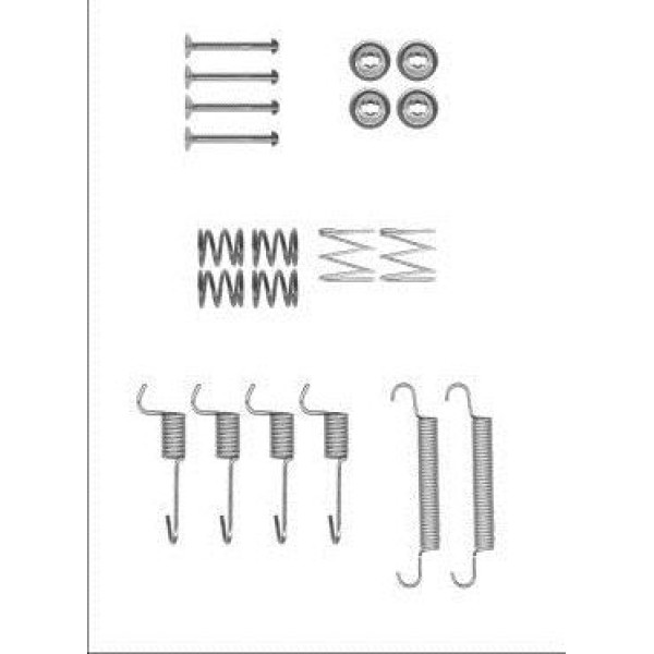 DELPHI LY1371 Fren Pabuç Montaj Takımı Arka Hyundai Accent 05 ; Kia Rio 05 05 