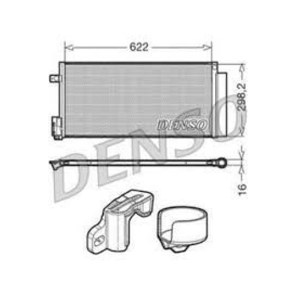 DENSO DCN13110 Klima Radyatörü Bravo II 07- Punto Evo 09- Punto III 12- Grande Punto 08- / Delta III 