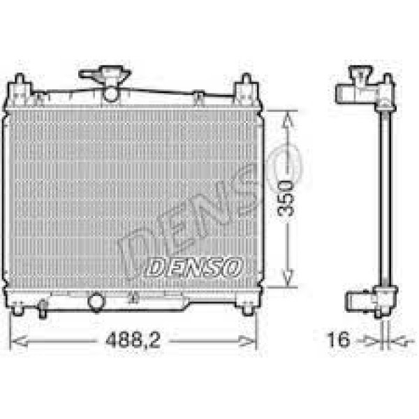 DENSO DRM50101 Radyatör. Motor Soğutması 