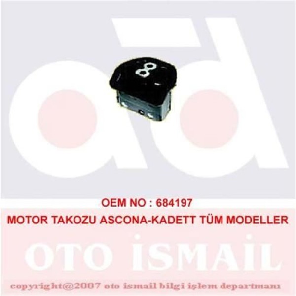 DOĞRU KAUÇUK 522 Motor Takozu Ascona-Kadett Tum Modeller