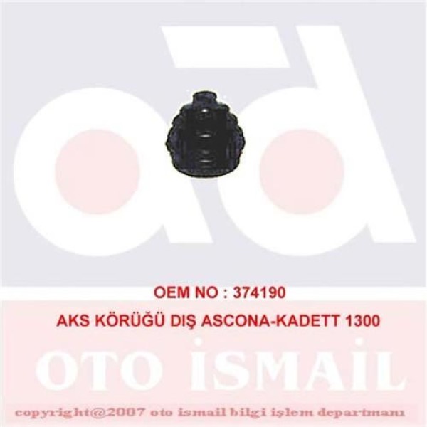 DOĞRU KAUÇUK 530 Aks Körüğü Dıs Ascona-Kadett 1300
