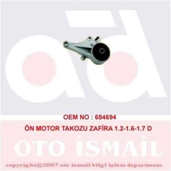 DOĞRU KAUÇUK 722 Motor Takozu Ön Astra G Zafira A 1.4 1.6 1.8 16V 