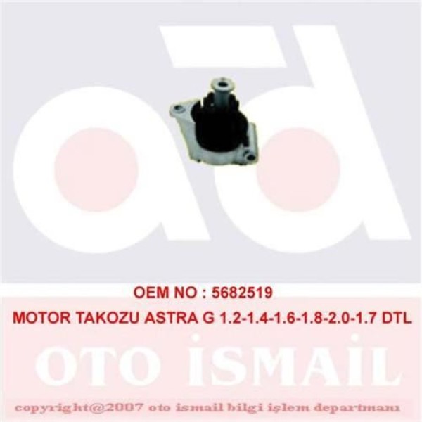 DOĞRU KAUÇUK 736 Motor Takozu Arka Astra G H Zafira B Merıva B