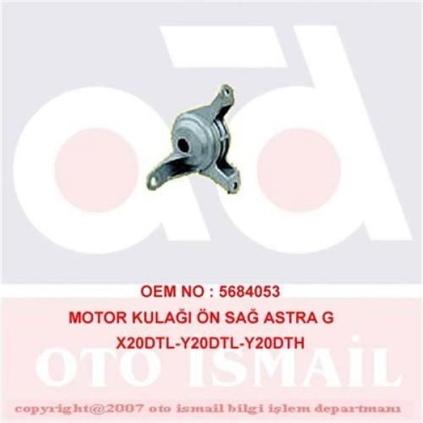 DOĞRU KAUÇUK 748 Motor Takozu Ön Sağ Astra G Zafira 2.0 Dı 2.0 Dtı 2.2 Dtı X20Dtl Y20Dtl Y20Dth