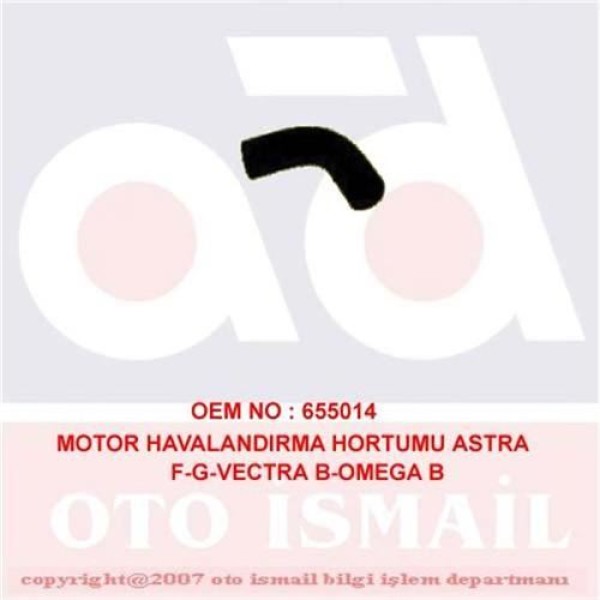 DOĞRU KAUÇUK 765 Motor Havalandırma Hortumu Astra F G Vectra B Omega B