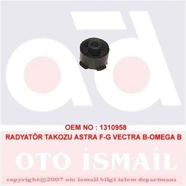 DOĞRU KAUÇUK 770 Radyatör Bağlantı Braketi Ayağı Takozu Astra F 91- Astra G 98- Vectra B 95- Corsa C