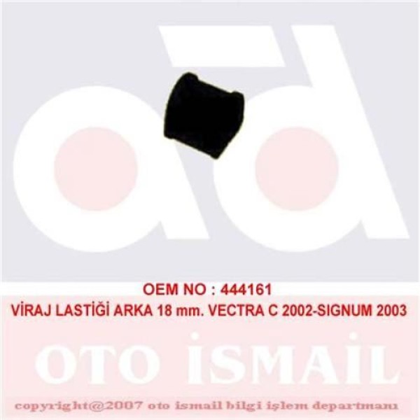 DOĞRU KAUÇUK 833 Viraj Demir Lastiği Arka Croma / Vectra C Sıgnum 18Mm
