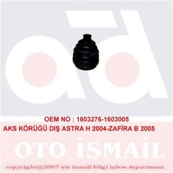 DOĞRU KAUÇUK 838 Aks Körüğü Dıs Astra G Corsa B C 1.2 16V 1.0İ 