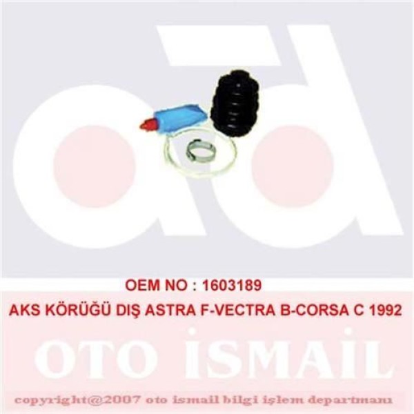 DOĞRU KAUÇUK 842 Aks Körüğü Dıs Corsa B 93-00 C 00-09 Combo 94-01 1.2 1.4 1.7D 1.3 Cdtı 1.5D