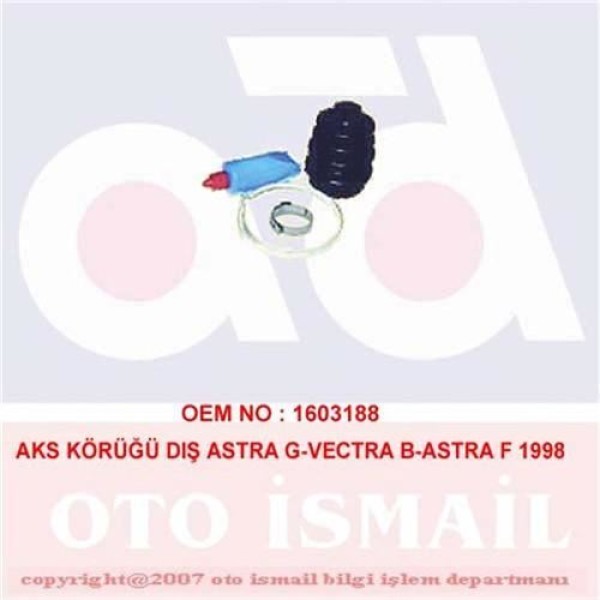 DOĞRU KAUÇUK 850 Aks Körüğü Dıs Vectra B / Espero 97- Nexıa 95- 1.6 