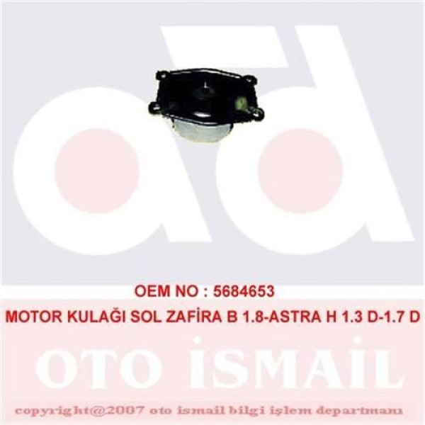 DOĞRU KAUÇUK 858 Motor Takozu Sol Astra H Zafira B 1.8 1.6