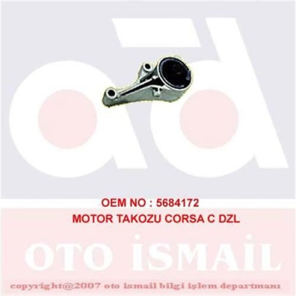 DOĞRU KAUÇUK 873 Motor Takozu Ön Corsa C Combo Merıva A 1.7 Cdtı