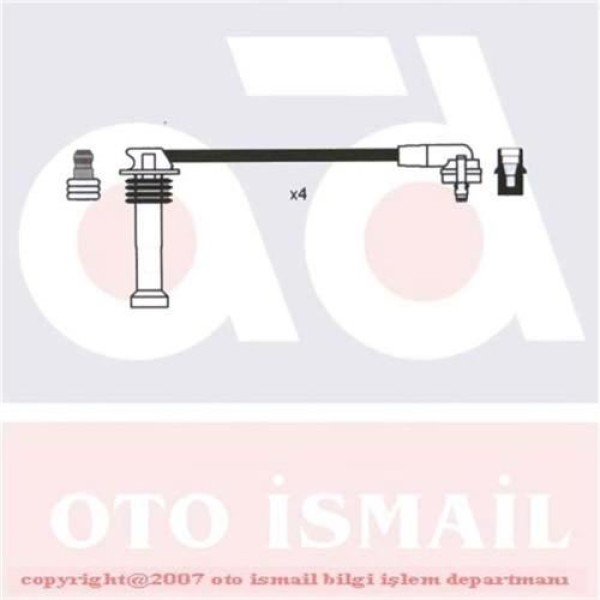 DODUCO 7672 Buji Kablosu Escort 93 Escort 96- Escort Clx 1.6I 1.8I 2.0I Set